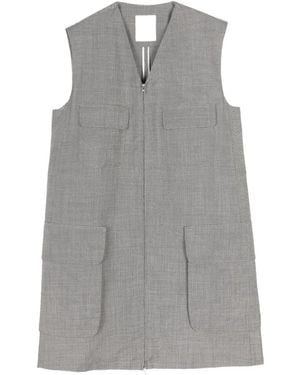 JNBY Zip-Up Multi-Pocket Vest - Grey