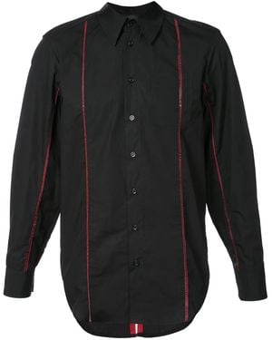 Yang Li Eyelet-Trimmed Poplin Shirt - Black