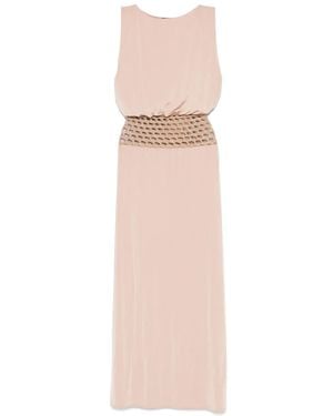 Giorgio Armani Metallic-Threading Dress - Pink