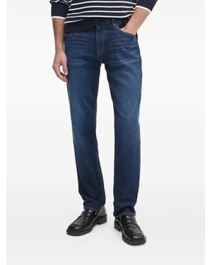 ARMANI EXCHANGE Logo-Embroidered Jeans - Blue