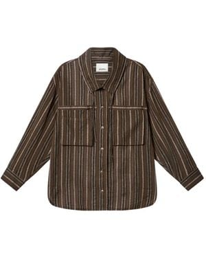 Isabel Marant Chelia Striped Shirt - Brown
