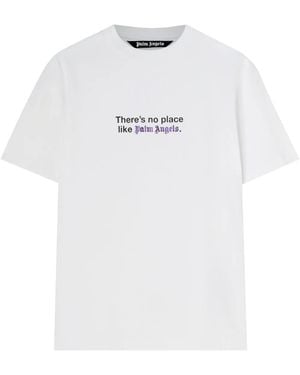 Palm Angels No Place スローガン Tシャツ - ホワイト