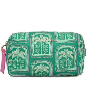 Lola Casademunt Estuche De Maquillaje Con Letras Del Logo - Verde