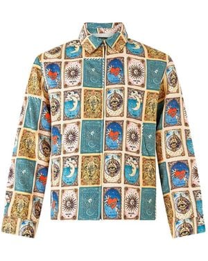 CAMILLA House Of Horoscopes Patchwork Jacket - Blue