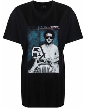 Etro Graphic-Print T-Shirt - Black