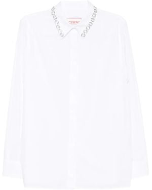 Iceberg Embellished-Collar Shirt - White