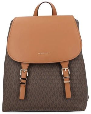 MICHAEL Michael Kors Sac À Dos Quinn Monogrammé À Boucle - Brown
