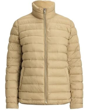 Ralph Lauren Zip Quilted Puffer Jacket - Natural