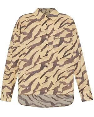 IRO Camisa Deriana con tigre estampado - Neutro