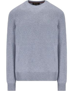 Loro Piana Parksville Crew-Neck Cashmere Sweater - Blue