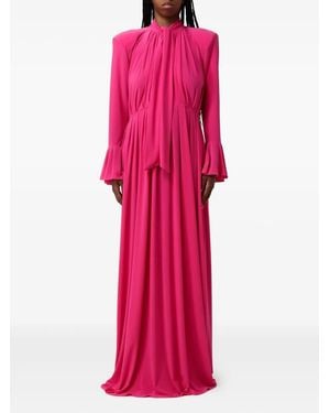 Twentyfourhaitch Abendkleid Mit Schleifenkragen - Pink