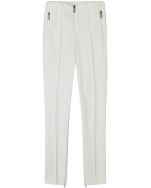 Jimmy Choo Logo-Patch Zipped Ski Pants - White