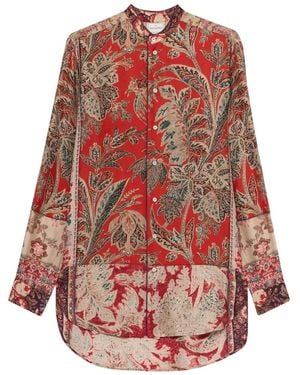 Pierre Louis Mascia Paisley-Print Shirt - Red