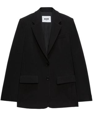MSGM シングルジャケット - ブラック