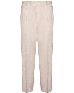 Dell'Oglio Pleated Tailored Trousers - White