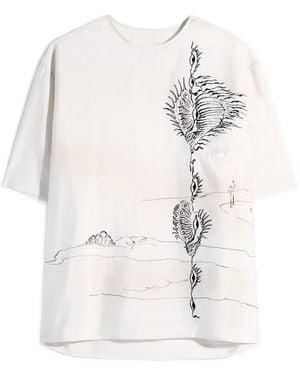 Lemaire T-Shirt Mit Print - Weiß