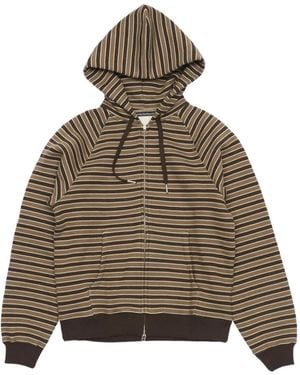 Stockholm Surfboard Club Stripe Hoodie - Brown