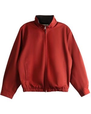 Our Legacy Casino Zip-Up Bomber Jacket - Red
