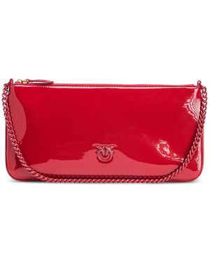 Pinko Portafoglio Love Con Catena - Rosso