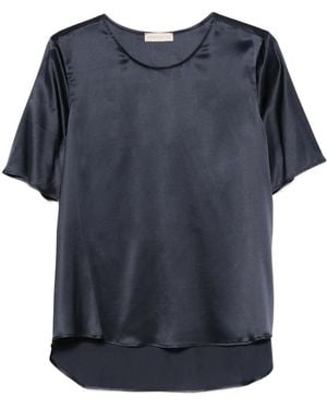 Purotatto Short-Sleeve Blouse - Blue