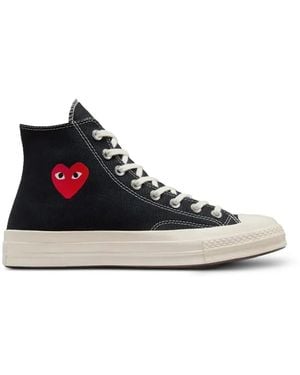 Comme des Garçons X Converse 70' Heart-Print High-Top Sneakers - White