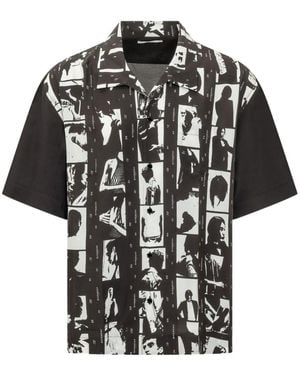 Givenchy Camisa Con Estampado Gráfico - Negro