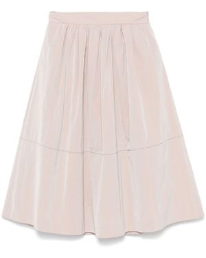 Peserico Pleated Midi Skirt - Pink