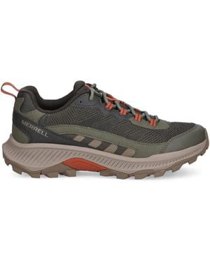 Merrell Sneakers Met Vlakken - Bruin