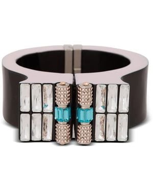 Balmain ラインストーン ブレスレット - ブラック