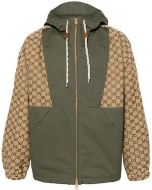 Gucci Canvas Logo Jacket - Green