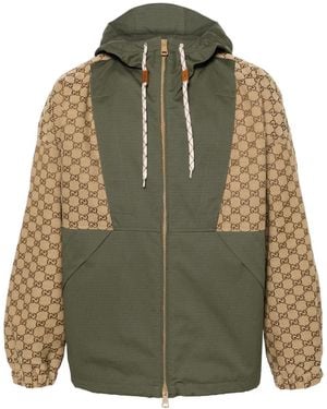 Gucci Canvas Logo Jacket - Green