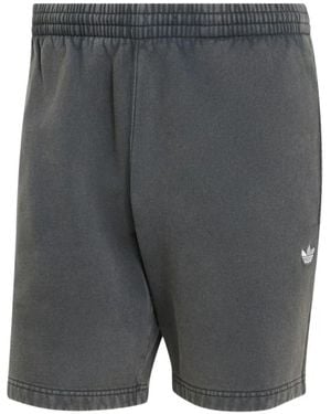 adidas Short Élastiqué À Logo Brodé - Gris
