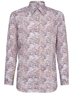 Billionaire Chemise À Motif Cachemire - Purple