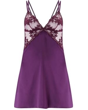 Fleur Of England Nachtpon Met Afwerking Van Kant - Paars