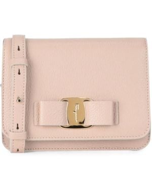 Ferragamo Vara Bow Crossbody Bag - Pink