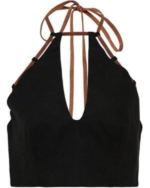 Alexia Halterneck Top - Black