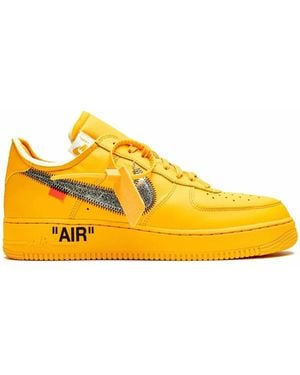 NIKE X OFF-WHITE Air Force 1 Low "University" Sneakers - Yellow