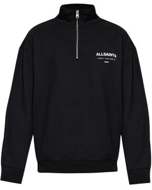 AllSaints Underground Half-Zip Jumper - Blue