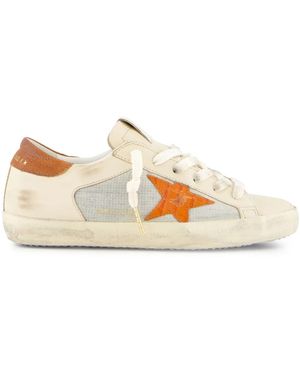 Golden Goose Super-star レザースニーカー - ナチュラル