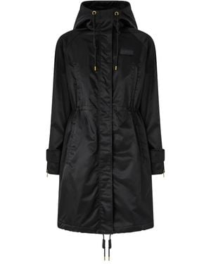 Pinko Delma Hooded Drawstring Coat - Black