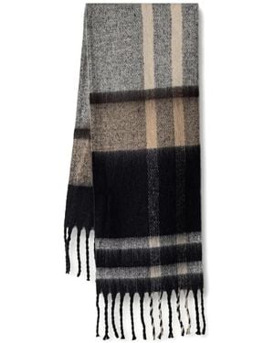 Barbour Isla Tartan Boucle Scarf - Gray
