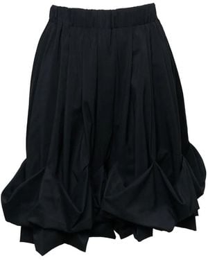 Enfold Pantalones Cortos Drapeados - Negro