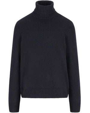 Loro Piana Parksville Turtleneck Cashmere Sweater - Blue
