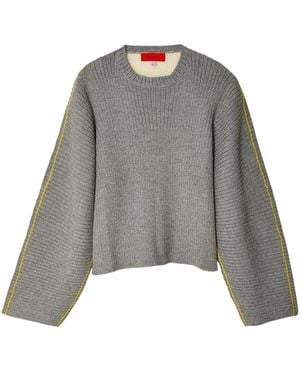 Eckhaus Latta Striped Ribbed Jumper - グレー