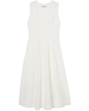 Rohe Sculptural Pleated Midi Dress - White