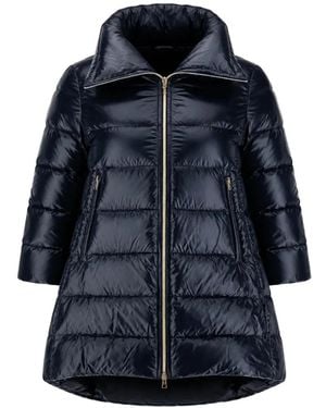 Herno Cleofe Quilted High-Neck Jacket - Blue