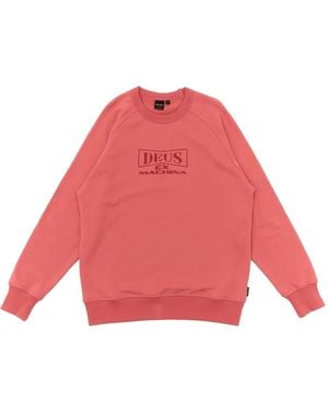 Deus Ex Machina Sweat Jethro À Col Rond - Rouge