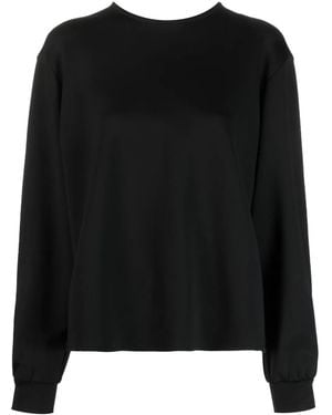 Viktor & Rolf Bow-Back Long Sleeves Cotton T-Shirt - Black