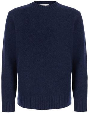 Kangra Ribbed-Trim Knit - Blue