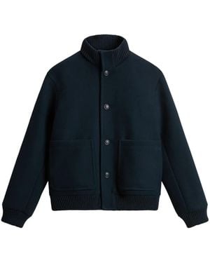 Woolrich Melton Bomber Jacket - Blue